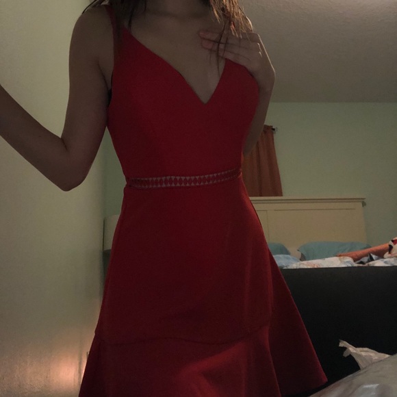 kohls junior red dress